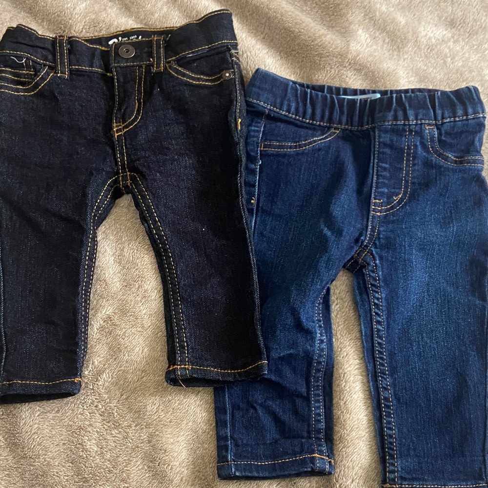 Toddler Stretch Denim Jeggings - Dark Blue